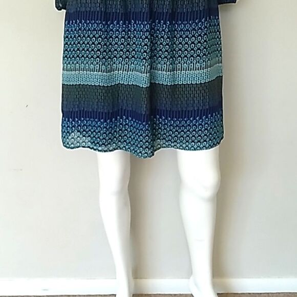 Speechless Long Slleeve Sheer Peek A Boo Back Dress. - Picture 3 of 12